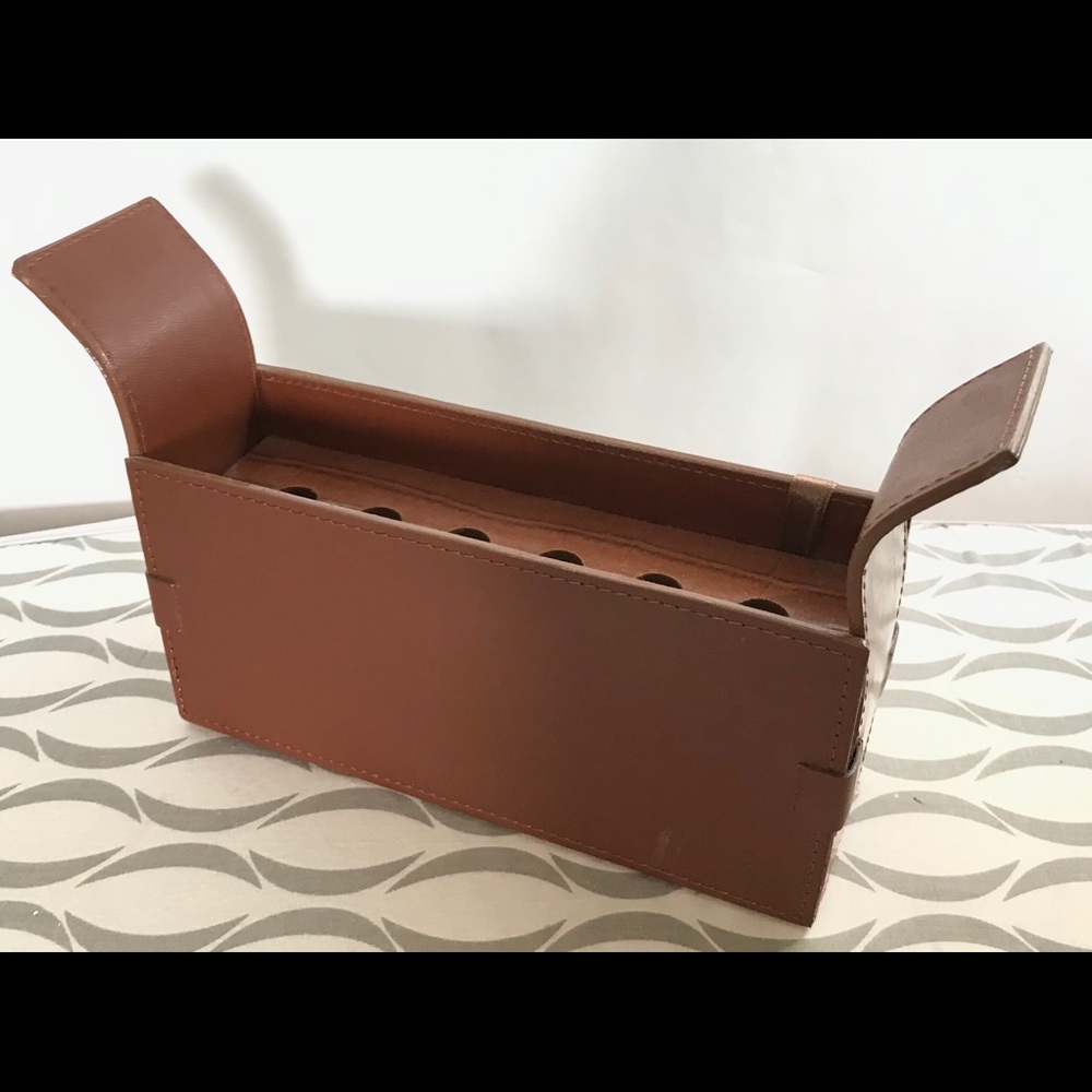 Tuscan Design Leather Pen holder NWT